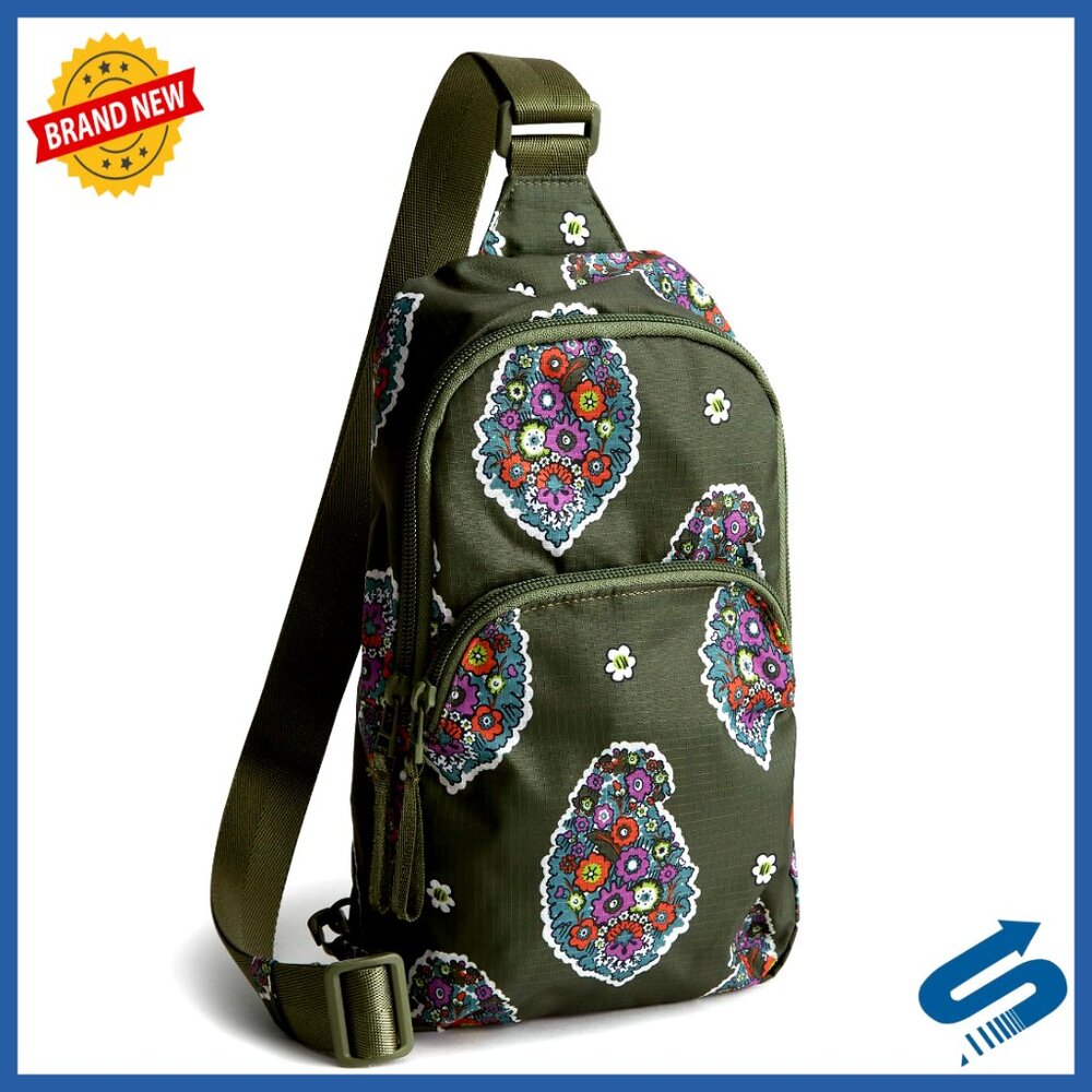 Ripstop Sling Backpack Lightweight Durable Water-Repellent Daypack Casual